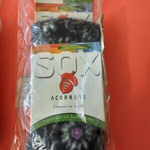 2 PAIR NWT Acorn SOX Mens / Womens Versa Fleece Mid Calf Socks Size S